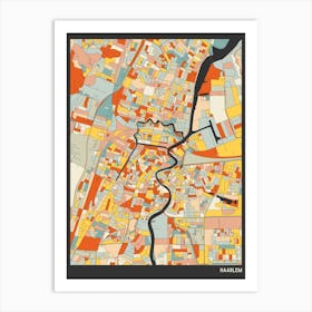Haarlem Netherlands Map Art Print