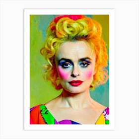 Helena Bonham Carter Colourful Pop Movies Art Movies Art Print