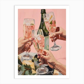 Glass Of Champagne Art Print