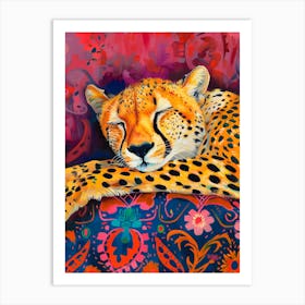 Resting Cheetah Art Print