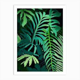 Royal Fern 1 Vibrant Art Print