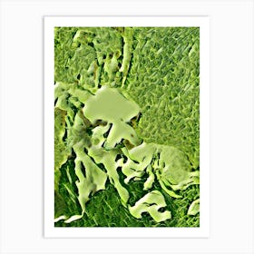 Green Water Art Print