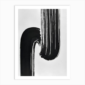 minimalism art black Art Print
