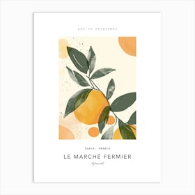 Apricot Le Marche Fermier Poster 3 Art Print