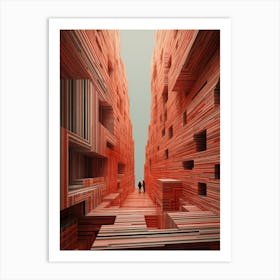 City Of Bricks Art Print