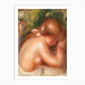 Nude Torso Of Young Girl, Pierre Auguste Renoir Art Print