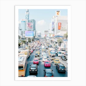 Rush Hour In Bangkok Art Print