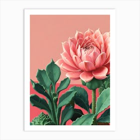 Pink Lotus Art Print