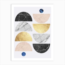 Texture geometry 3 Art Print