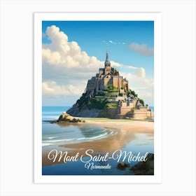 Mont Saint Michel Normandy Art Print