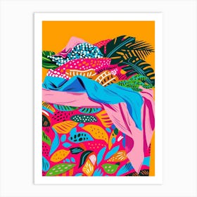 Tropical Basket Art Print