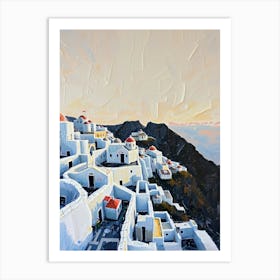 Santorini Village Art Print