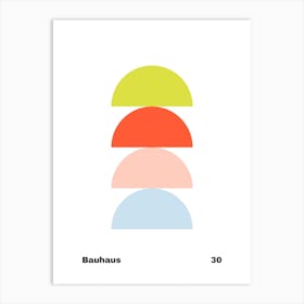 Geometric Bauhaus Poster 30 Art Print