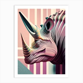 Avaceratops Pastel Dinosaur Art Print