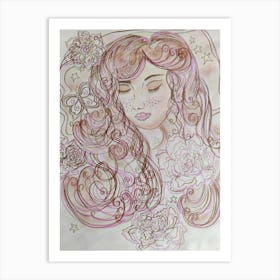 Dreaming Of A Girl Art Print