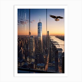 A Developer In Manhattan Casting An Eagle Eye View On The Citys Architectural Evolution With The M (2) Art Print