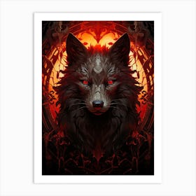 Wolf Devil 1 Art Print