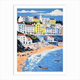 A Picture Of Tenby South Beach Pembrokeshire Wales 3 Art Print