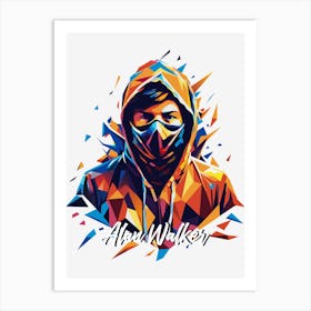 Alan Walker 01 Portrait Music WPAP Pop Art Art Print