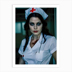 Can't Sleep?...Call The Night Nurse~Reimagined 3 Art Print