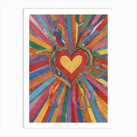 Heart Of Rainbows 3 Art Print