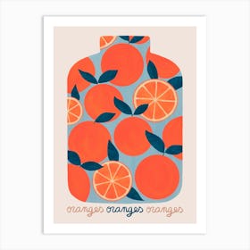 Canning orange Art Print