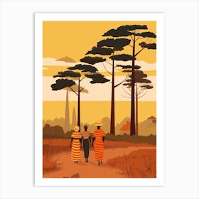 Cameroon 2 Travel Illustration Art Print