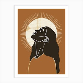 Illustration Of A Woman 5 Art Print