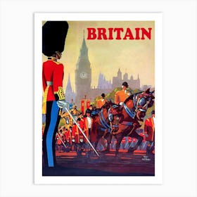 London, Royal Procession Art Print