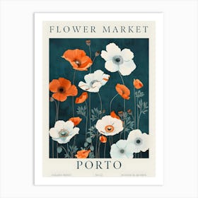 Flower Market Porto 1 Art Print