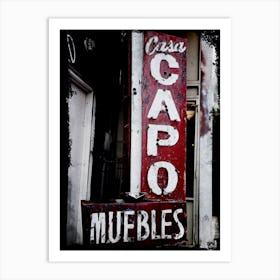 Casa Capo Muebles Art Print