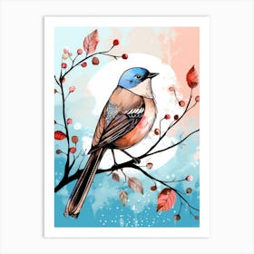 Bird On A Branch 6 Art Print