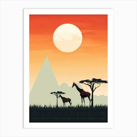 Madagascar Sunset Art Print