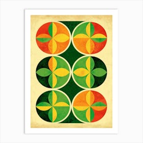 Rasta Circles Art Print