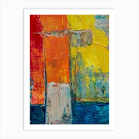 Abstract Painting watercolor full color Art Print