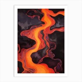 Lava River Art Print