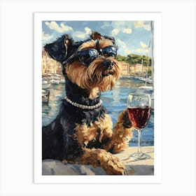 Frenchies Drink 23 Art Print