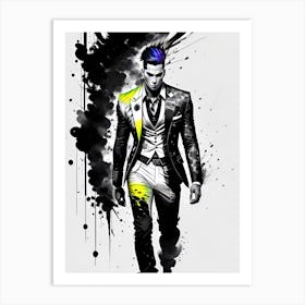 Man In Suit 1 Art Print