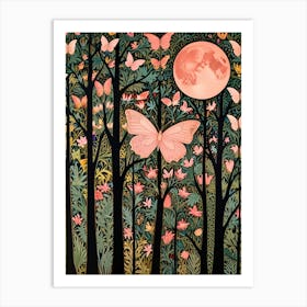 William Morris Butterfly In The Forest Art Print