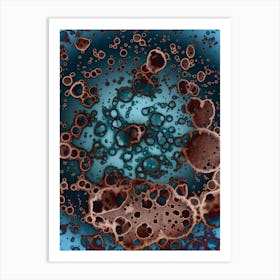 Abstraction Blue Carpet 1 Art Print