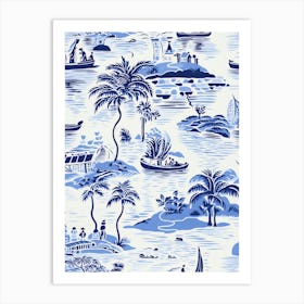 Phu Quoc, Vietnam, Inspired Travel Pattern 4 Art Print