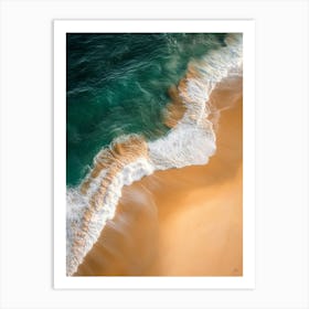 Aerial View Of A Beach 135 Art Print