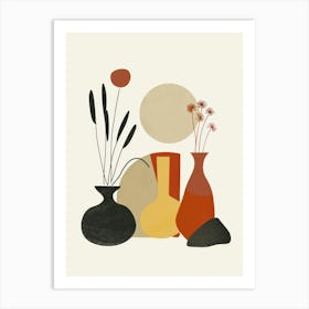 Abstract Vases And Objects 7 Art Print