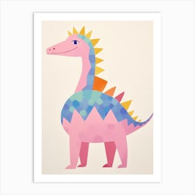 Nursery Dinosaur Art Stegosaurus 2 Art Print