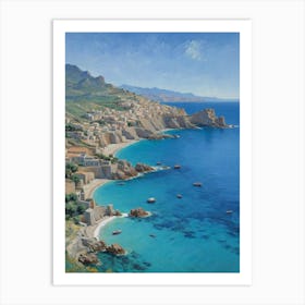 Aeolian Coast Serenity by the Aegean Art Print