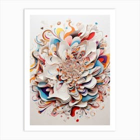 Abstract Flower 3 Art Print