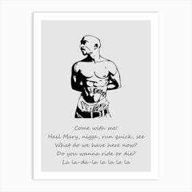 Tupac 12 Art Print