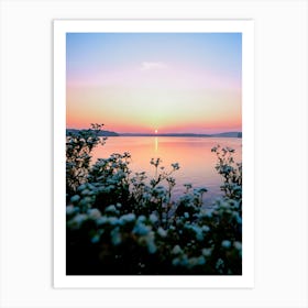 Sunset Over Water 3 Art Print