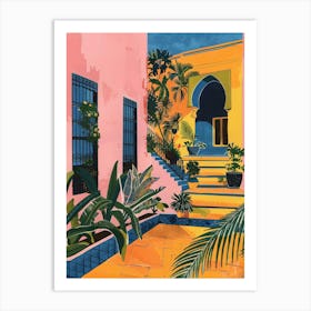 'Moroccan Courtyard' 1 Art Print