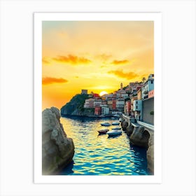 Sunset In Sardinia 2 Art Print